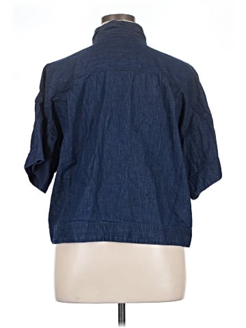Ann Taylor LOFT 3/4 Sleeve Button-Down Shirt (view 2)
