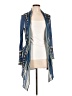 Love Stitch 100% Viscose Blue Cardigan Size L - photo 1