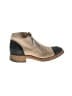 Chanel Color Block Gray Tan Suede Interlocking CC ankle boots Size EU 39 - photo 1