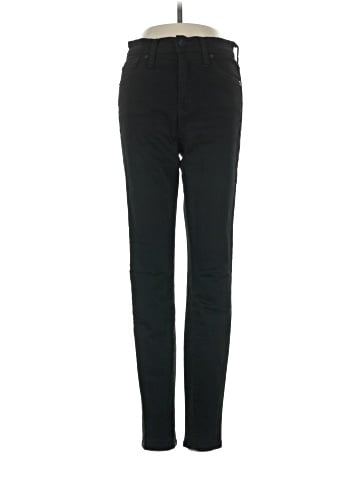Madewell 9" Mid-Rise Skinny Jeans in ISKO Stay Black&trade; (view 1)