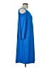 JM Collection Solid Blue Casual Dress Size L - photo 4