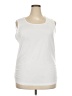 Automet White Sleeveless T-Shirt Size 2X - photo 1