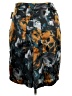 Jaclyn Smith 100% Polyester Print Teal Casual Skirt Size 18 - photo 2
