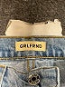 GRLFRND 100% Cotton Hearts Blue Jeans Size 28 waist - photo 7