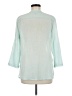 Tommy Bahama 100% Cotton Teal 3/4 Sleeve Blouse Size M - photo 2
