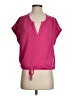 BCBGMAXAZRIA 100% Polyester Pink Short Sleeve T-Shirt Size XS - photo 1