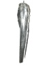 Zara Metallic Silver Jeans Size 0 - photo 4