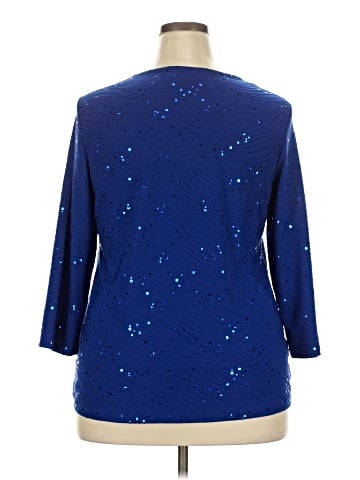 JM Collection 3/4 Sleeve Top (view 2)