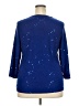 JM Collection Stars Blue 3/4 Sleeve Top Size 2X - photo 2