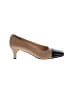 Salvatore Ferragamo Color Block Tan Vintage Block Heels Size 7 - photo 1