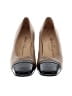 Salvatore Ferragamo Color Block Tan Vintage Block Heels Size 7 - photo 2