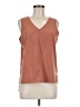 Stylus Brown Sleeveless Blouse Size M - photo 1