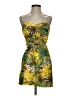 Twenty One 100% Polyester Tropical Yellow Cocktail Dress Size S - photo 1