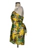 Twenty One 100% Polyester Tropical Yellow Cocktail Dress Size S - photo 5