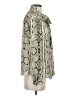 J.Crew 100% Polyester Animal Print Silver Long Sleeve Blouse Size 2 - photo 4