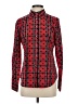 J.Crew 100% Cotton Print Red Long Sleeve Blouse Size 4 - photo 1