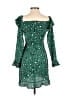 Never Fully Dressed Animal Print Green Cocktail Dress Size S - photo 2