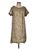 MICHAEL Michael Kors 100% Polyester Tweed Tan Casual Dress Size S - photo 1