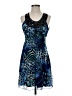 Boston Proper Animal Print Blue Cocktail Dress Size XS - photo 1