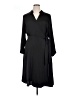 Halogen 100% Polyester Solid Black Casual Dress Size XL - photo 1