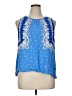 Ann Taylor LOFT Blue Sleeveless Blouse Size XL - photo 1