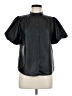 Industry 100% Polyurethane Black Short Sleeve Blouse Size M - photo 1