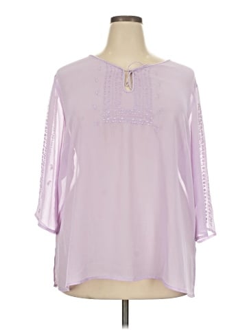 Notations 3/4 Sleeve Blouse (view 1)