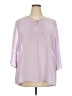 Notations 100% Polyester Purple 3/4 Sleeve Blouse Size 2X - photo 1