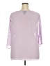 Notations 100% Polyester Purple 3/4 Sleeve Blouse Size 2X - photo 2