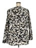 Croft & Barrow 100% Polyester Floral Black 3/4 Sleeve Blouse Size 2X - photo 2