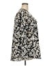Croft & Barrow 100% Polyester Floral Black 3/4 Sleeve Blouse Size 2X - photo 4