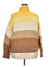 DG^2 by Diane Gilman Color Block Yellow Turtleneck Sweater Size 2X - photo 1