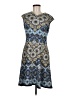 Adorne Print Blue Cocktail Dress Size 8 - photo 1