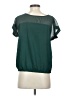 Pull&Bear Green Short Sleeve Blouse Size S - photo 2