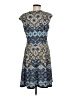 Adorne Print Blue Cocktail Dress Size 8 - photo 2