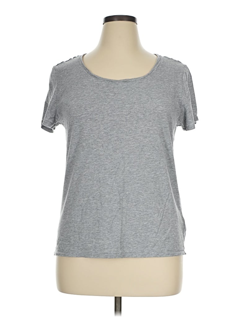 Pre-owned Quince Short Sleeve T-shirt In Gray