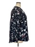 Hilary Radley 100% Polyester Floral Blue Long Sleeve Blouse Size XXL - photo 4