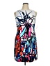 AGB Graphic Blue Cocktail Dress Size 14 - photo 1