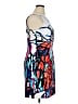 AGB Graphic Blue Cocktail Dress Size 14 - photo 4