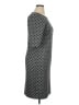 Tacera Polka Dots Gray Casual Dress Size XL - photo 4