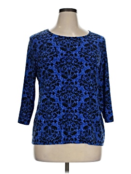 Jm Collection 3/4 Sleeve Top
