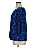 JM Collection Blue 3/4 Sleeve Top Size XL - photo 5