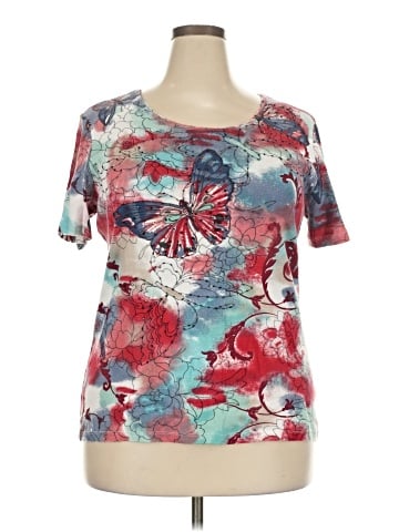 JM Collection Short Sleeve Top (view 1)