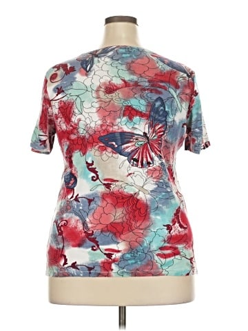JM Collection Short Sleeve Top (view 2)