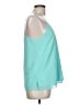 Cooper & Ella 100% Polyester Teal Sleeveless Blouse Size L - photo 4