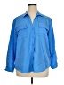 Old Navy Blue Long Sleeve Blouse Size XL - photo 1