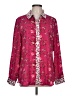 C. Wonder 100% Polyester Floral Pink Long Sleeve Blouse Size 12 - photo 1
