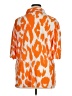 Assorted Brands Animal Print Orange Short Sleeve Blouse Size XL - photo 2