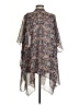 Democracy 100% Polyester Blue Kimono Size S - photo 2