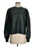 LA Made Black Faux Leather Top Size S - photo 1
